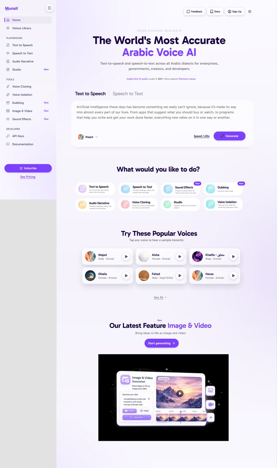 Guided Evolution concept: the existing home page with sections reordered.